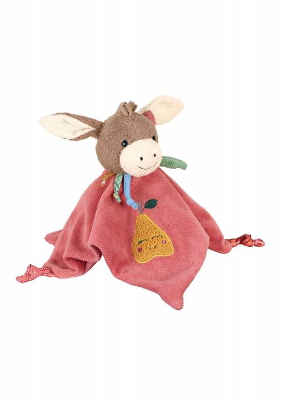 Sterntaler - Schmusetuch Esel Emmily in Hellrot, 26 cm