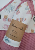 Babybadetuch mit Kaputze pink