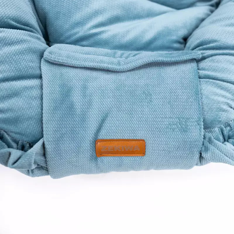 Babybettchen/Nestchen Samt - mit Kissen - Farbe blau