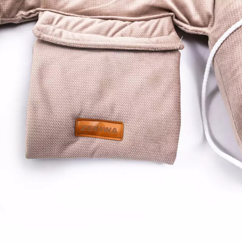 Babybettchen/Nestchen Samt - mit Kissen - Farbe braun