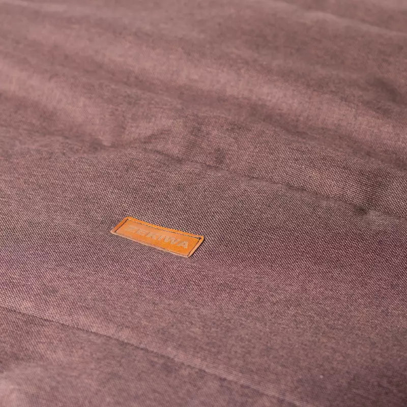 Fußsack mit Handmuff - Fell in Lammfelloptik - Braun