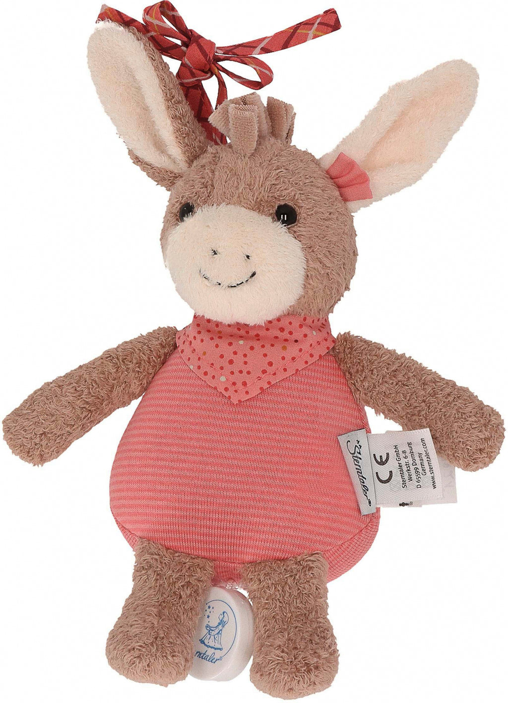 Sterntaler - Spieluhr S Esel Emmily Girl in rosa, Melodie: "You are my sunshinein"