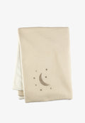 Sterntaler Babydecke mit niedlichem Mond und Sterne Motiv in der Farbe Ecru
