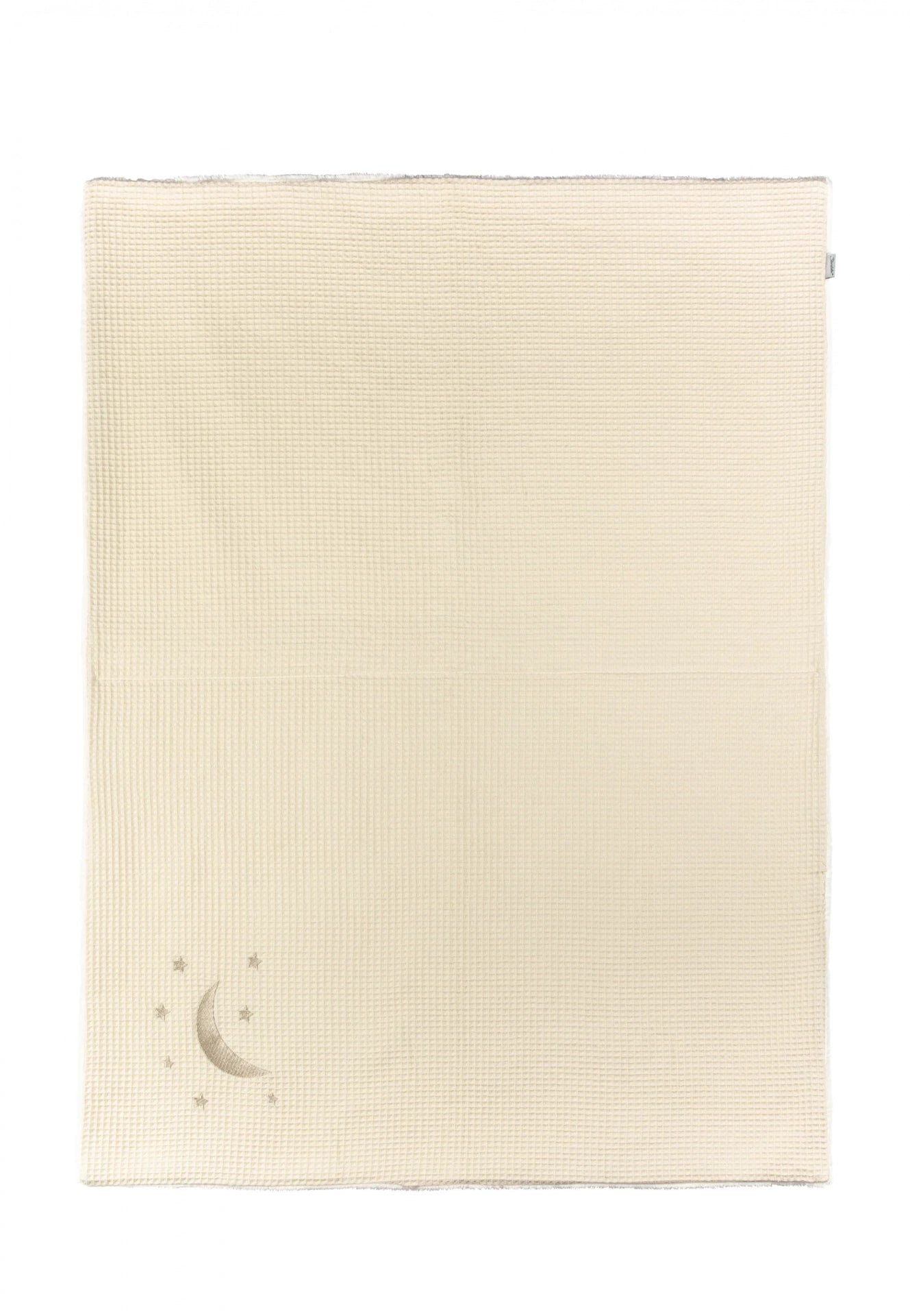 Sterntaler Babydecke mit niedlichem Mond und Sterne Motiv in der Farbe Ecru