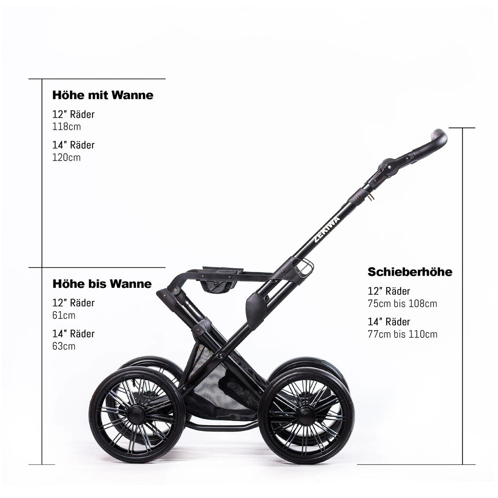 ZEKIWA 2 in 1 Kinderwagen - Graphit
