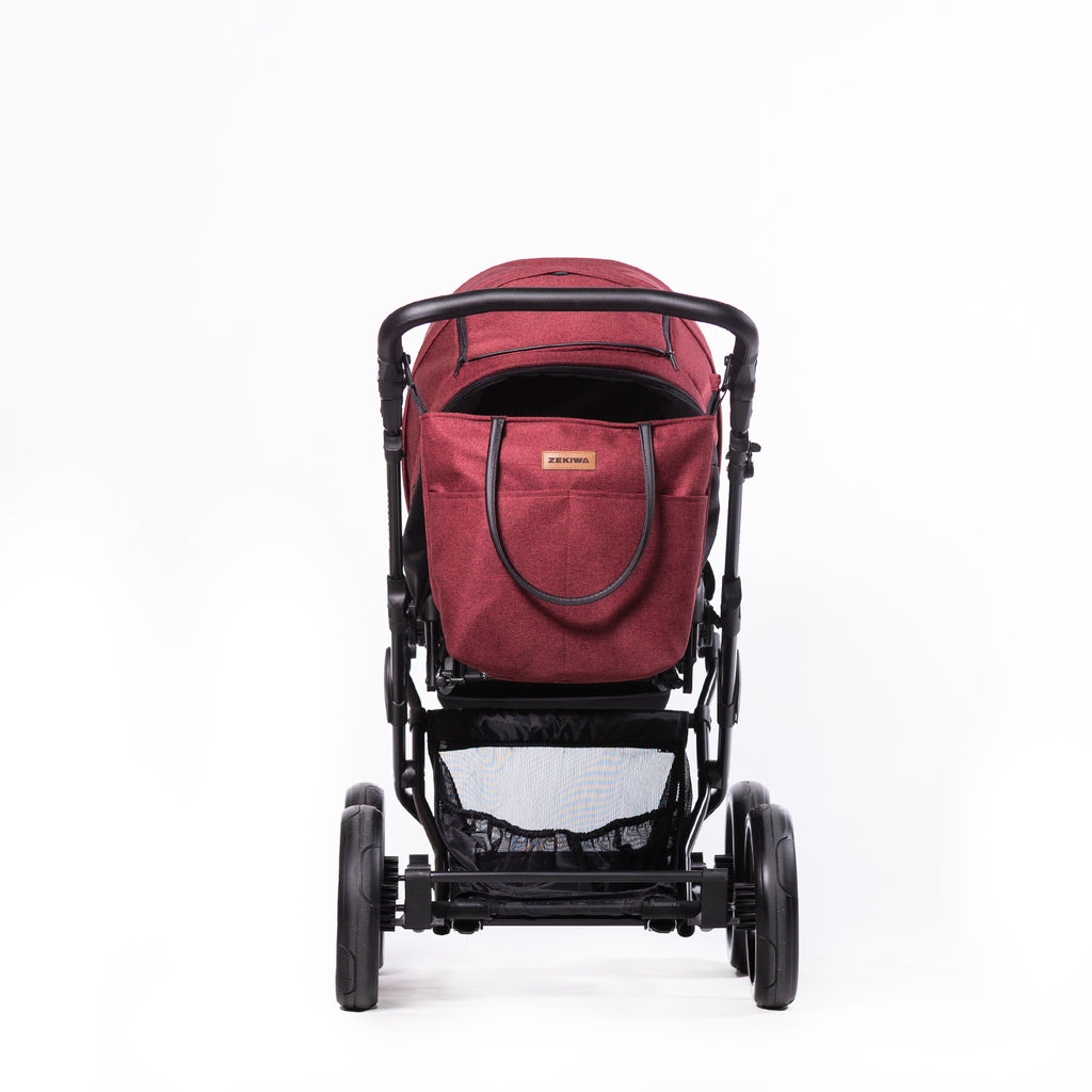ZEKIWA 2 in 1 Kinderwagen - Waldbeere