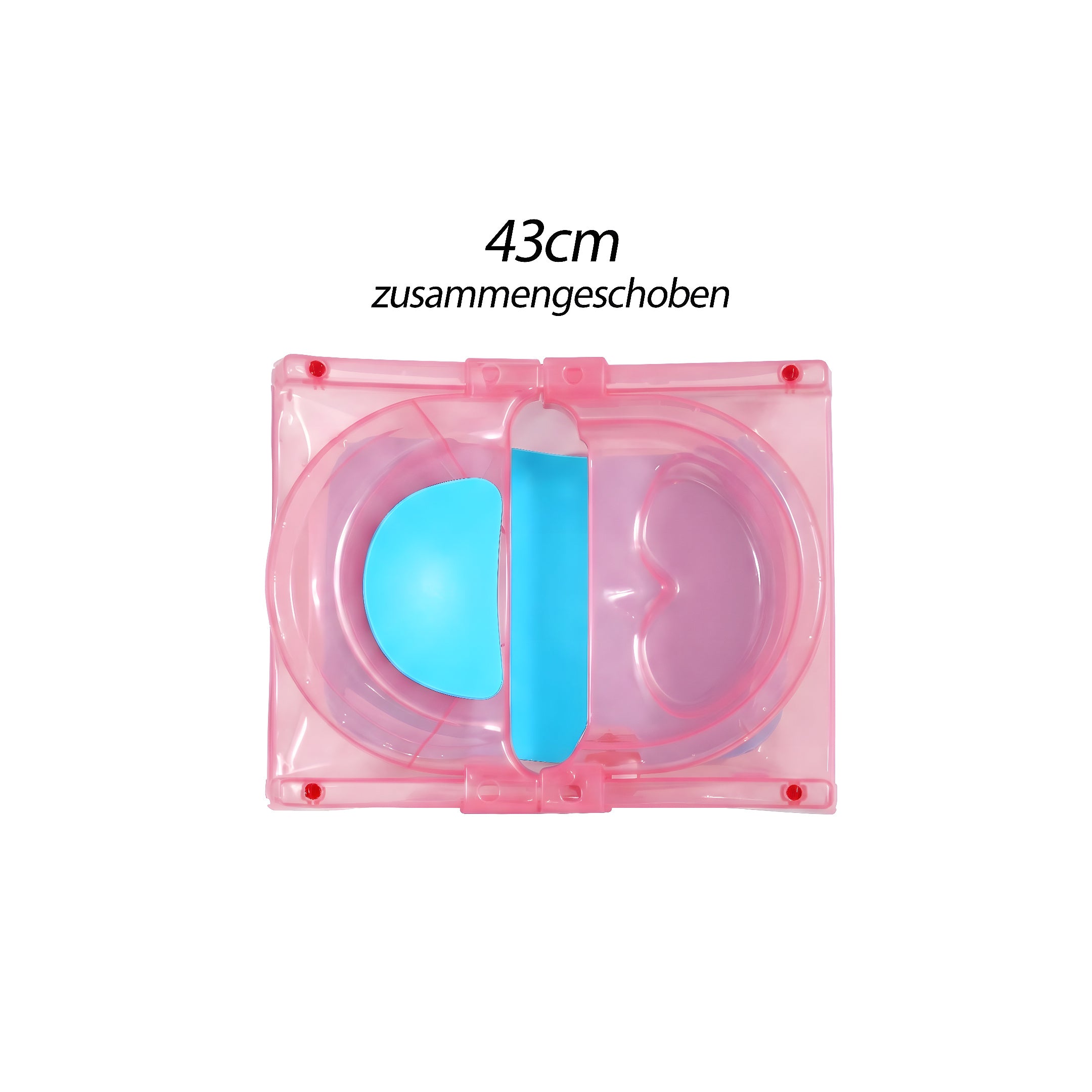 ZEKIWA Baby Badewanne ausziehbar bis 74cm - rosé