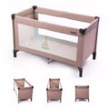 Zekiwa Kinder Reisebett mit Transporttasche - Kinderbett Coffee 125 cm x 65 cm (Kopie)