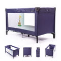 Zekiwa Kinder Reisebett mit Transporttasche - Kinderbett Marine 125 cm x 65 cm