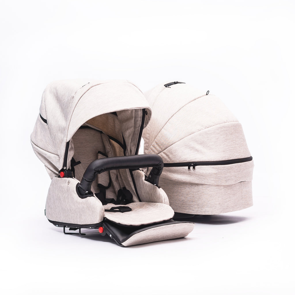 ZEKIWA © Zwillingswagen Komplettset - DreamDuo Beige